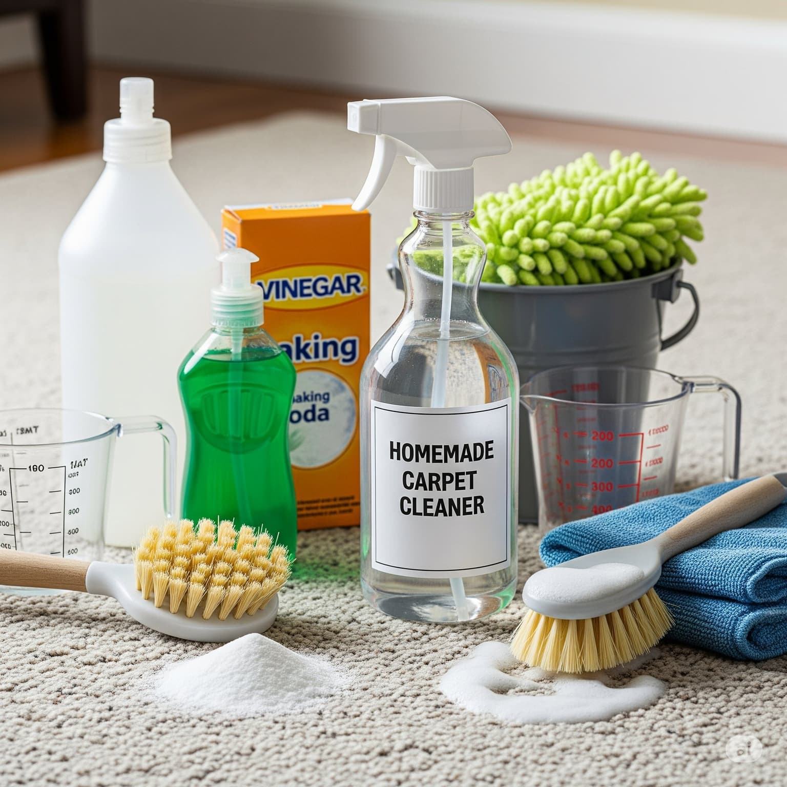 How to Clean Carpet Without a Machine