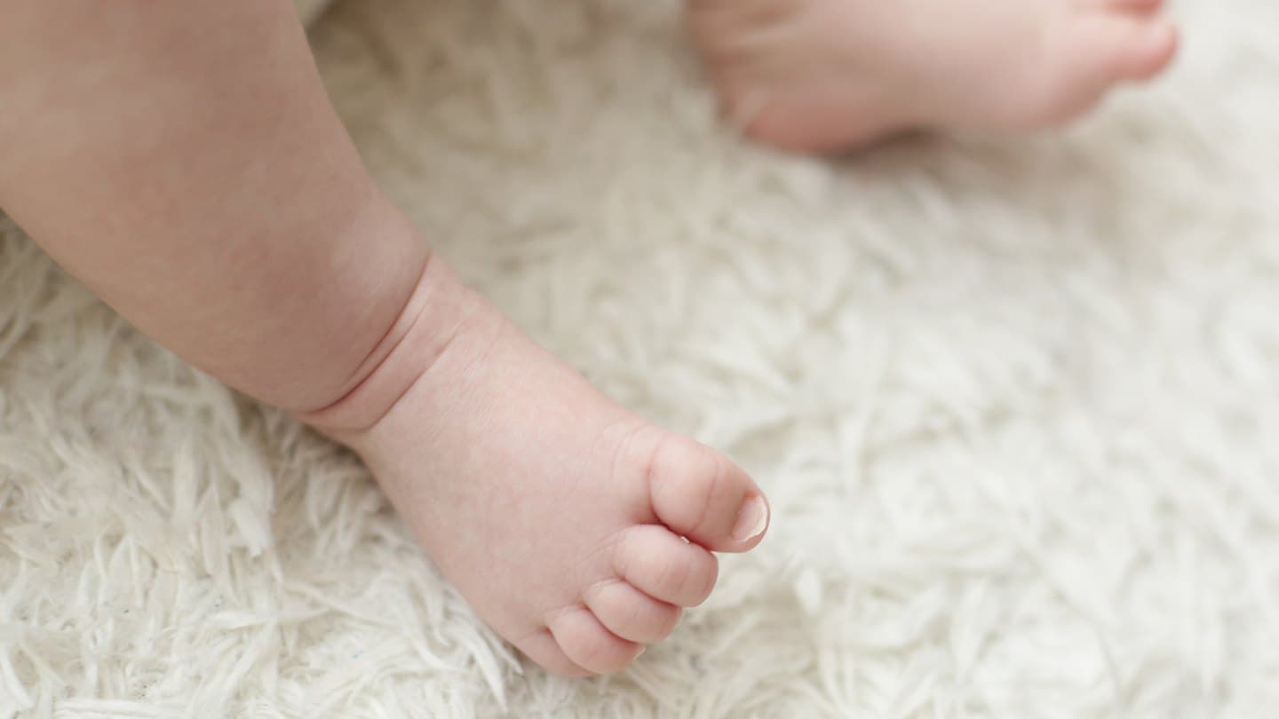 Child on freshly cleaned carpet