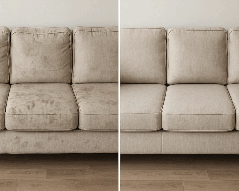 Clean Sofa in cozy living room